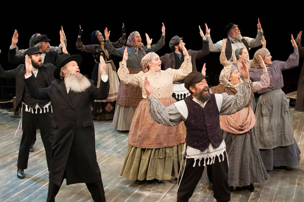 Jonathan Hadary and the cast of Fiddler on the Roof, directed by Molly Smith, at Washington, D.C.&#39;s Arena Stage. 