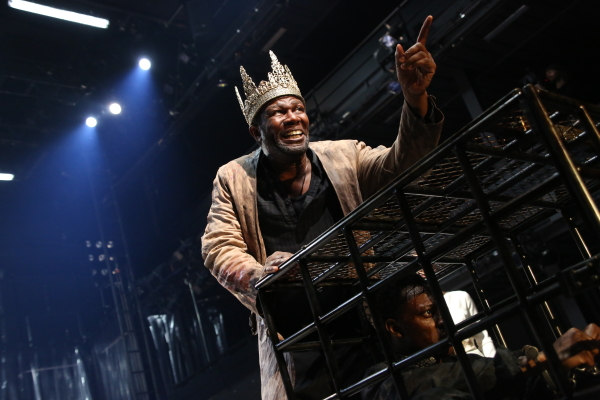 John Douglas Thompson and Chukwudi Iwuji star in Christopher Marlowe&#39;s Tamburlaine, Parts I and II, directed by Michael Boyd, at Theatre for a New Audience. 