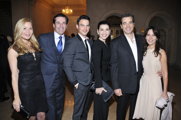 Guests at the New York Stage and Film gala included Jennifer Westfeldt, Jon Hamm, Keith Lieberthal, Julianna Margulies, Jon Tenny, and  Leslie Urdang.
