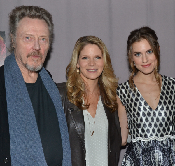 Christopher Walken, Kelli O&#39;Hara, and Allison Williams at a meet and greet event for NBC&#39;s Peter Pan Live!