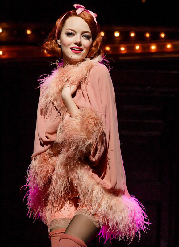 Emma Stone as Sally Bowles in Cabaret at Studio 54.