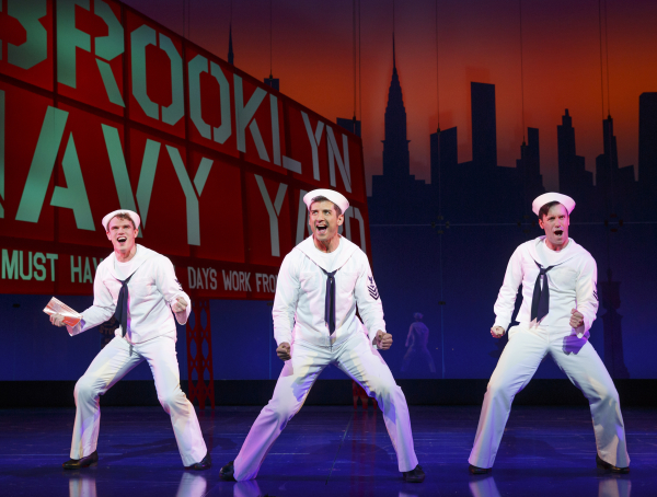 You can catch the boys of Broadway&#39;s On the Town twice on Friday, November 28 thanks to a holiday performance schedule.