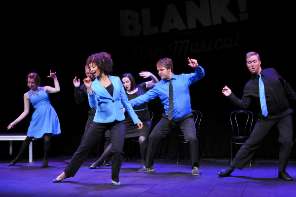 The cast of Blank! The Musical in action.