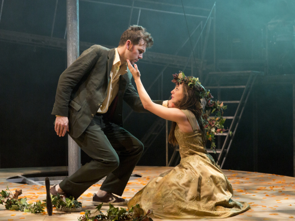 Dom Marsh and Hannah Vassallo in a scene from Tristan &amp; Yseult.