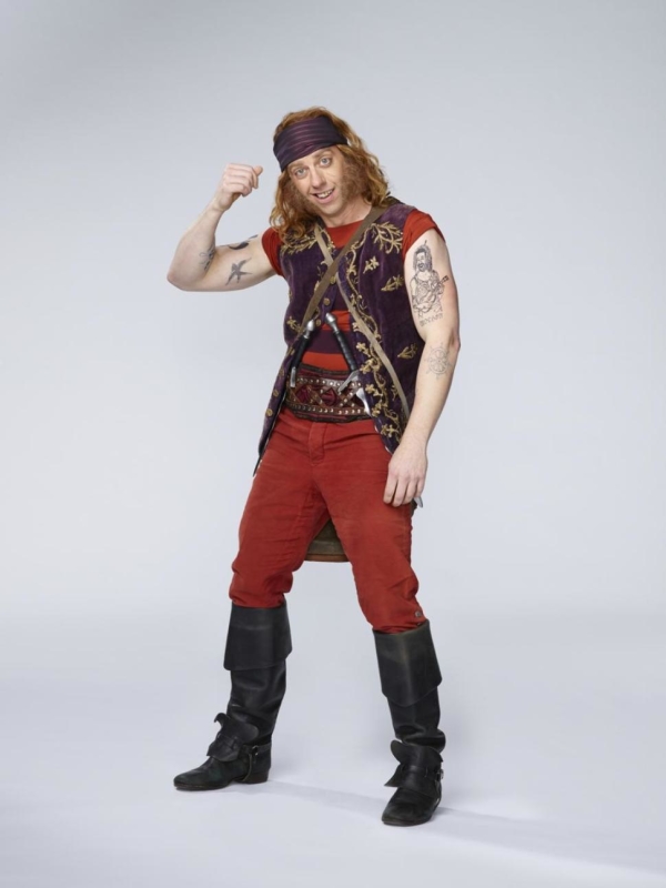 Christian Borle (and his biceps) as Smee in a promotional photo for NBC&#39;s Peter Pan Live!