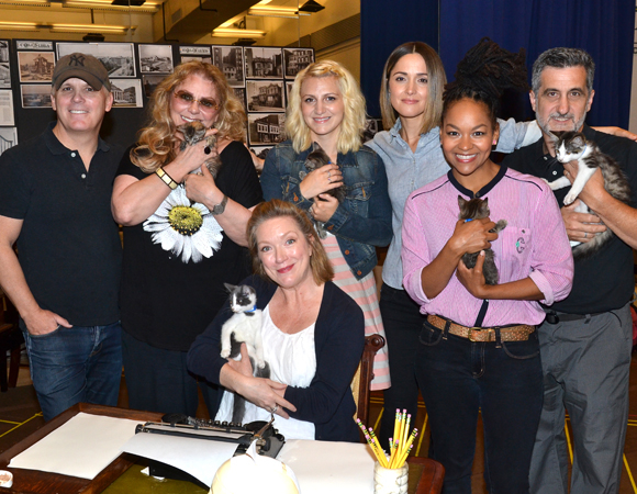 The cast of You Can&#39;t Take it With You auditions cats for a role in the comedy at the Longacre Theatre.