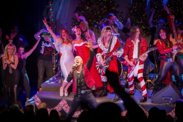 Dee Snider and the cast of Dee Snider&#39;s Rock &amp; Roll Christmas Tale.