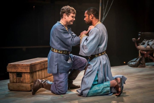 Ben Carlson as Pericles with Dion Johnstone as Helicanus in Chicago Shakespeare Theater&#39;s production of Pericles.