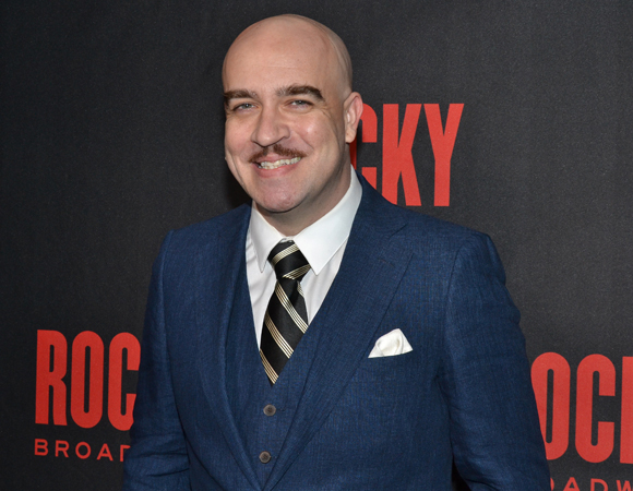 Eric Anderson at the opening of Rocky on Broadway.