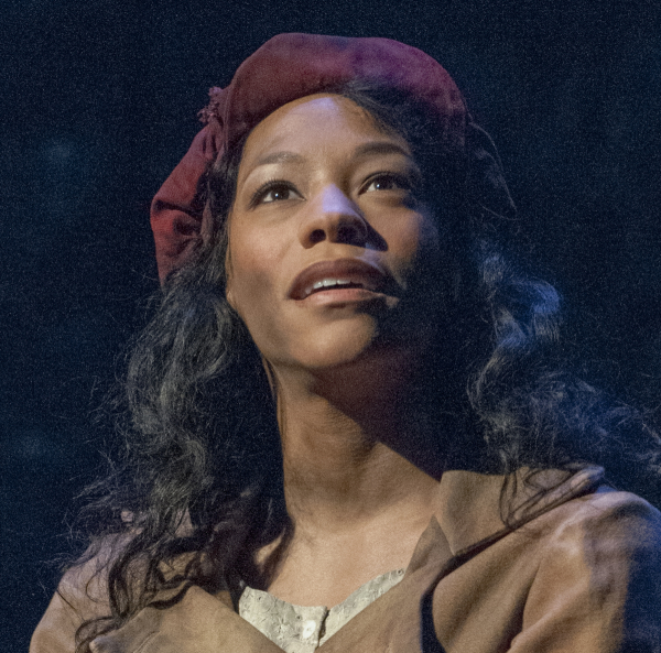 Nikki M. James as Eponine in Les Misérables at the Imperial Theatre.