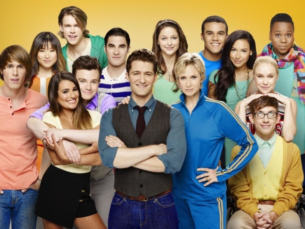 The cast of Glee, premiering its sixth and final season January 9 on Fox. 