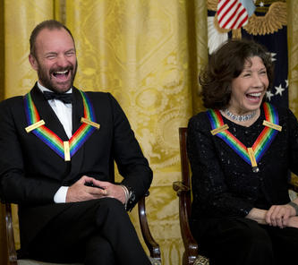 The Last Ship composer Sting and Tony winner Lily Tomlin are two of this year&#39;s Kennedy Center honorees.