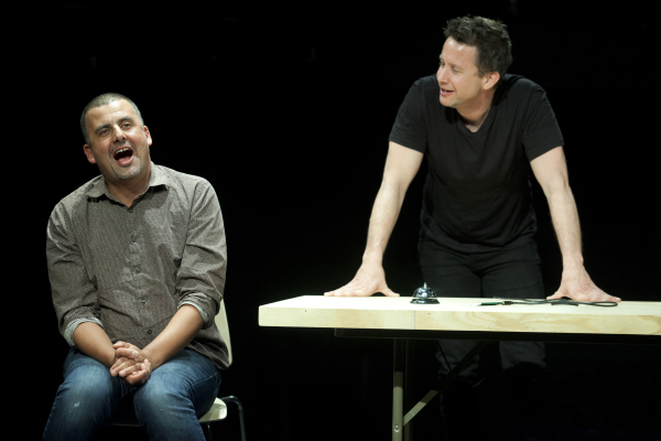 Marcus Youssef and James Long star in Winners and Losers, directed by Chris Abraham, at Soho Rep. 