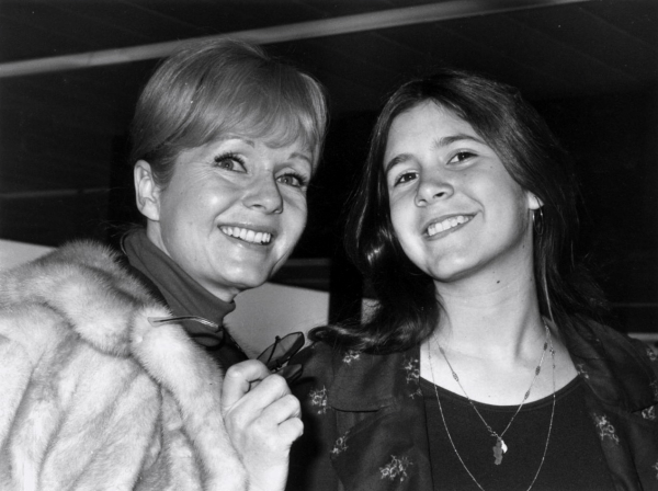 An early picture of mother-daughter pair Debbie Reynolds and Carrie Fisher.