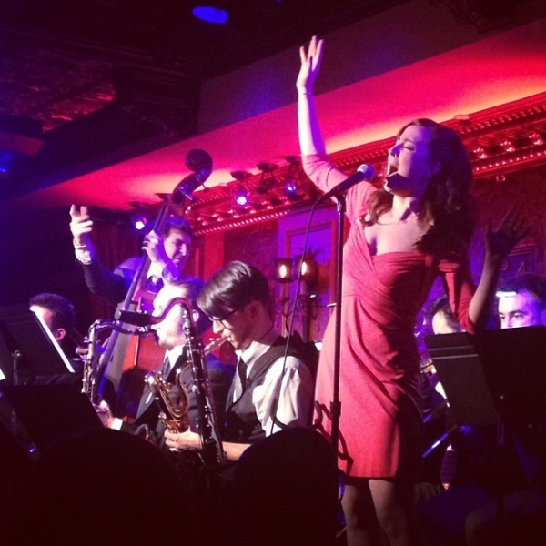 Hannah Elless performs with Charlie Rosen&#39;s Broadway Big Band at 54 Below.