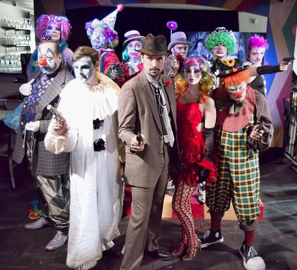 The cast of Clown Bar at Pasadena Playhouse&#39;s redwhite&plus;bluezz.