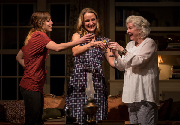 Cassidy Slaughter-Mason (Avery), Jennifer Coombs (Catherine), and Mary Ann Thebus (Alice) in the Goodman production of Rapture, Blister, Burn. 