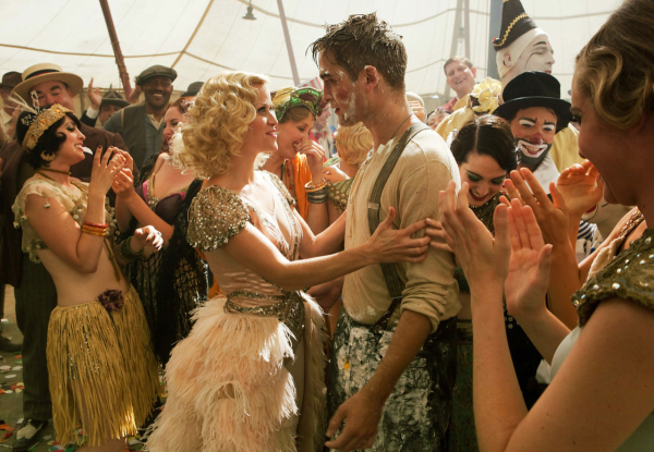 Reese Witherspoon and Robert Pattinson in a scene from the 2011 film Water for Elephants.