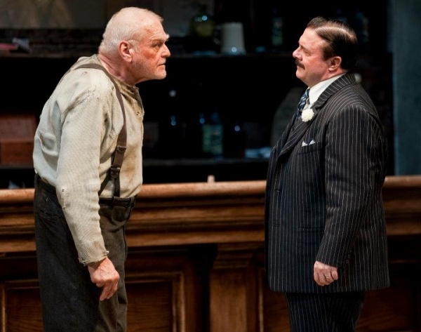 Brian Dennehy as Larry Slade and Nathan Lane as Theodore Hickman in Robert Falls&#39; Goodman Theatre production of Eugene O&#39;Neill&#39;s The Iceman Cometh in 2012.