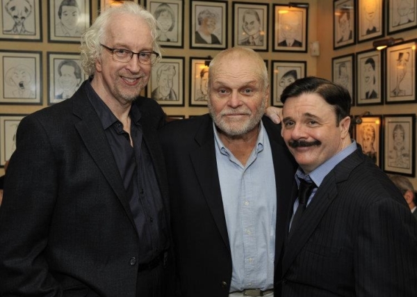 Robert Falls with Brian Dennehy and Nathan Lane at the Goodman Theatre opening of The Iceman Cometh.