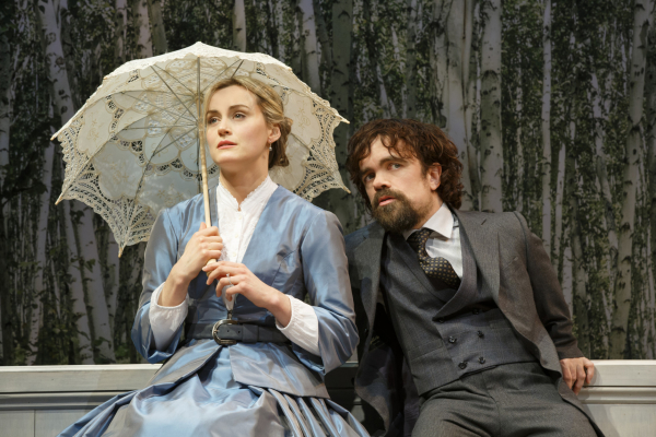 Taylor Schilling and Peter Dinklage in A Month in the Country at Classic Stage Company.