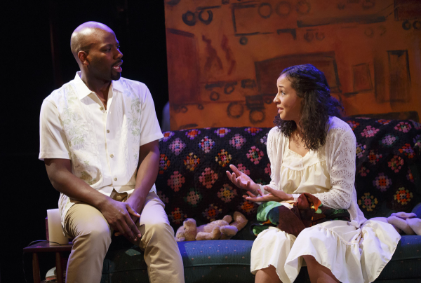 Maurice Jones and Carra Patterson in Little Children Dream of God, which plays at Roundabout Underground through April 5.