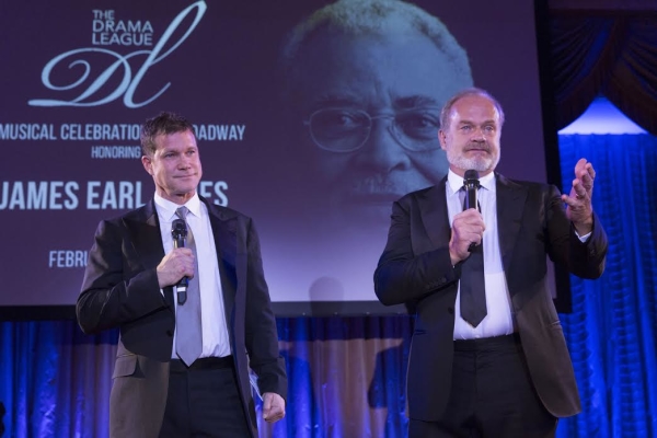 Dylan Walsh and Kelsey Grammer take thes tage to honor James Earl Jones.