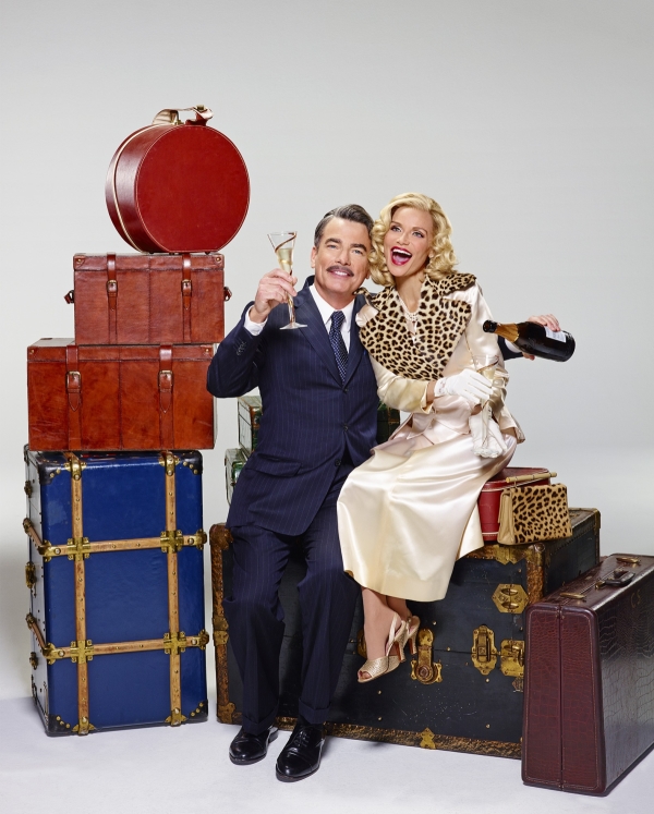 Peter Gallagher and Kristin Chenoweth star in the revival of On the Twentieth Century, directed by Scott Ellis, at Roundabout Theatre Company&#39;s American Airlines Theatre.