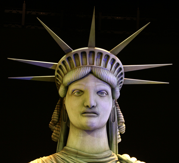 The Statue of Liberty puppet for Radio City Music Hall&#39;s New York Spring Spectacular, built in Australia by The Creature Technology Company.