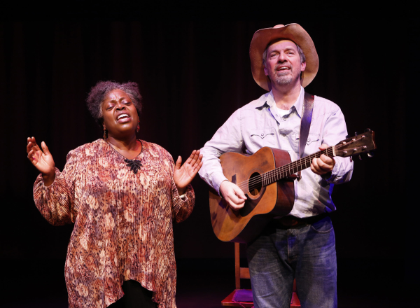 Lillias White and Scott Wakefield star in Alan Govenar&#39;s Texas in Paris, directed by Akin Babatundé, at the York Theatre Company&#39;s Theater at St. Peter&#39;s.