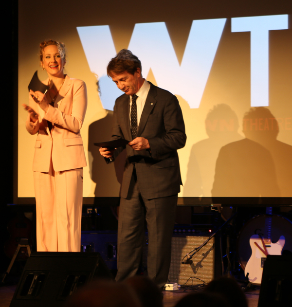 It&#39;s Only a Play stars Katie Finneran and Martin Short were on hand to speak during the gala.