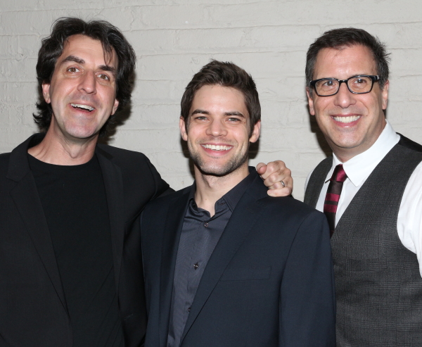 Jason Robert Brown, Jeremy Jordan, and Richard LaGravanese at the New York premiere of The Last Five Years.