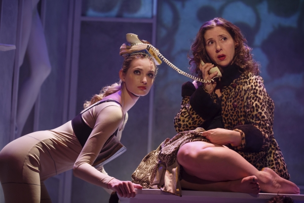 Allegra Rose Edwards and Miriam Silverman in Sheila Callaghan&#39;s Everything You Touch, directed by Jessica Kubzansky. at the Cherry Lane Theatre.
